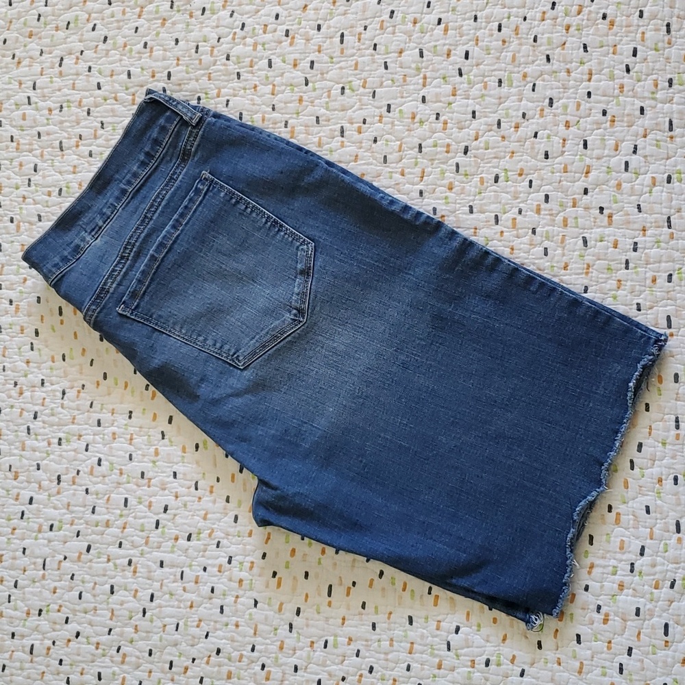 NYDJ Dark Blue Denim Jean Shorts
